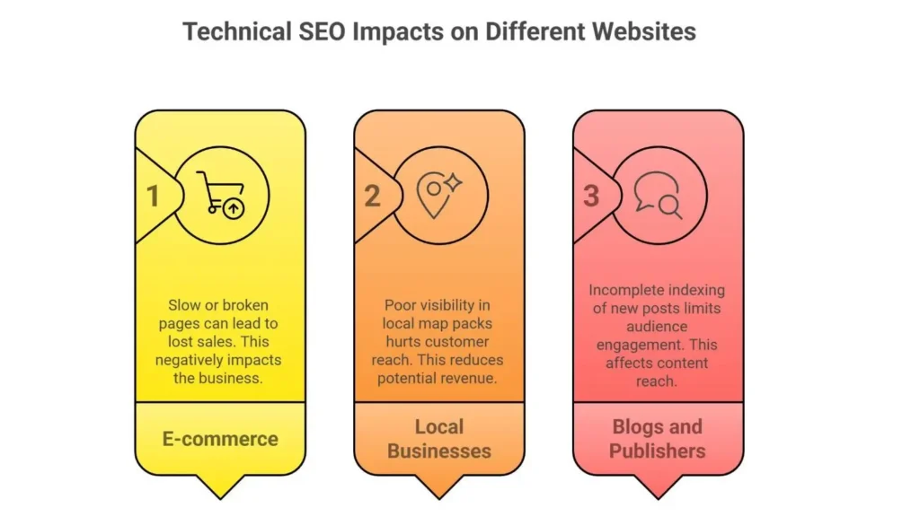 Technical seo for ecommerce, blogs and Servcie website